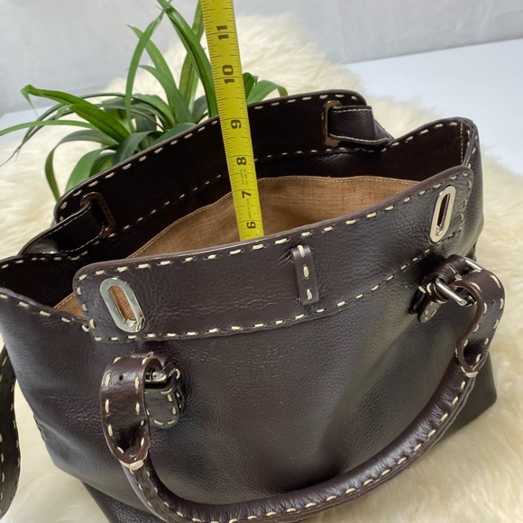 🔥HP🔥EUC FENDI VILLA SELLERIAN49-24-16894 LEATHER - Picture 6 of 8